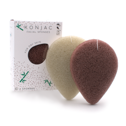 Konjac esponjas faciales - Para la piel seca