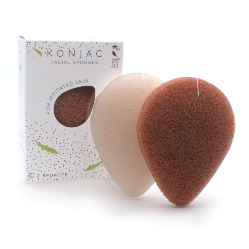 Konjac esponjas faciales - Para la piel irritada