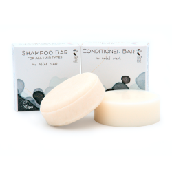 Shampoo & balsamo solido set - Tutti i tipi di capelli - Nessun...